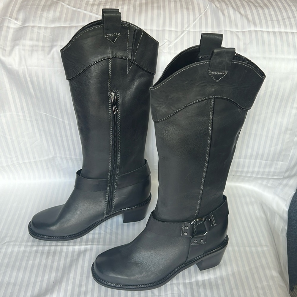 Hush Puppies women’s  black knee high boots 6